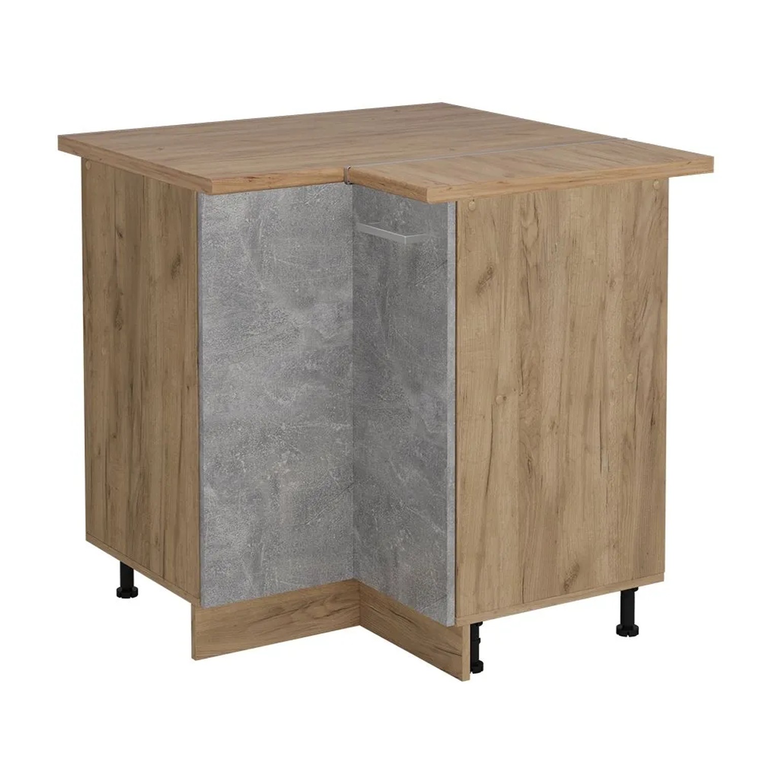 Vicco Eckunterschrank R-Line Beton 76 x 82 AP Eiche Art Nr 53853