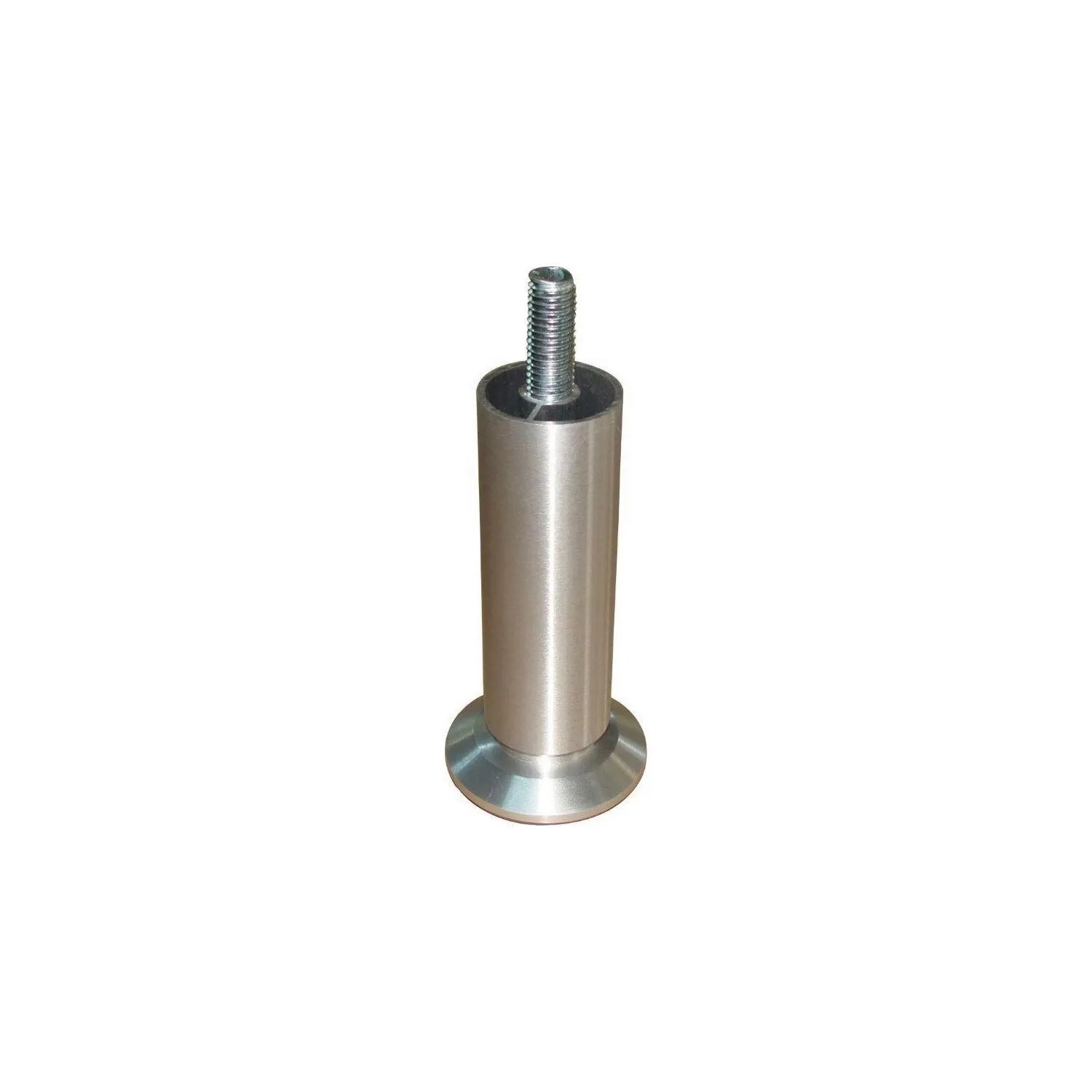 Simausrom Möbelfuß Ø 30 mm Länge 100 mm Aluminium Matt Geschliffen