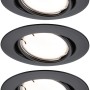 Paulmann LED Einbaustrahler Set, 3 runde, dimmbare Smart Home Leuchten mit Zigbee Steuerung.