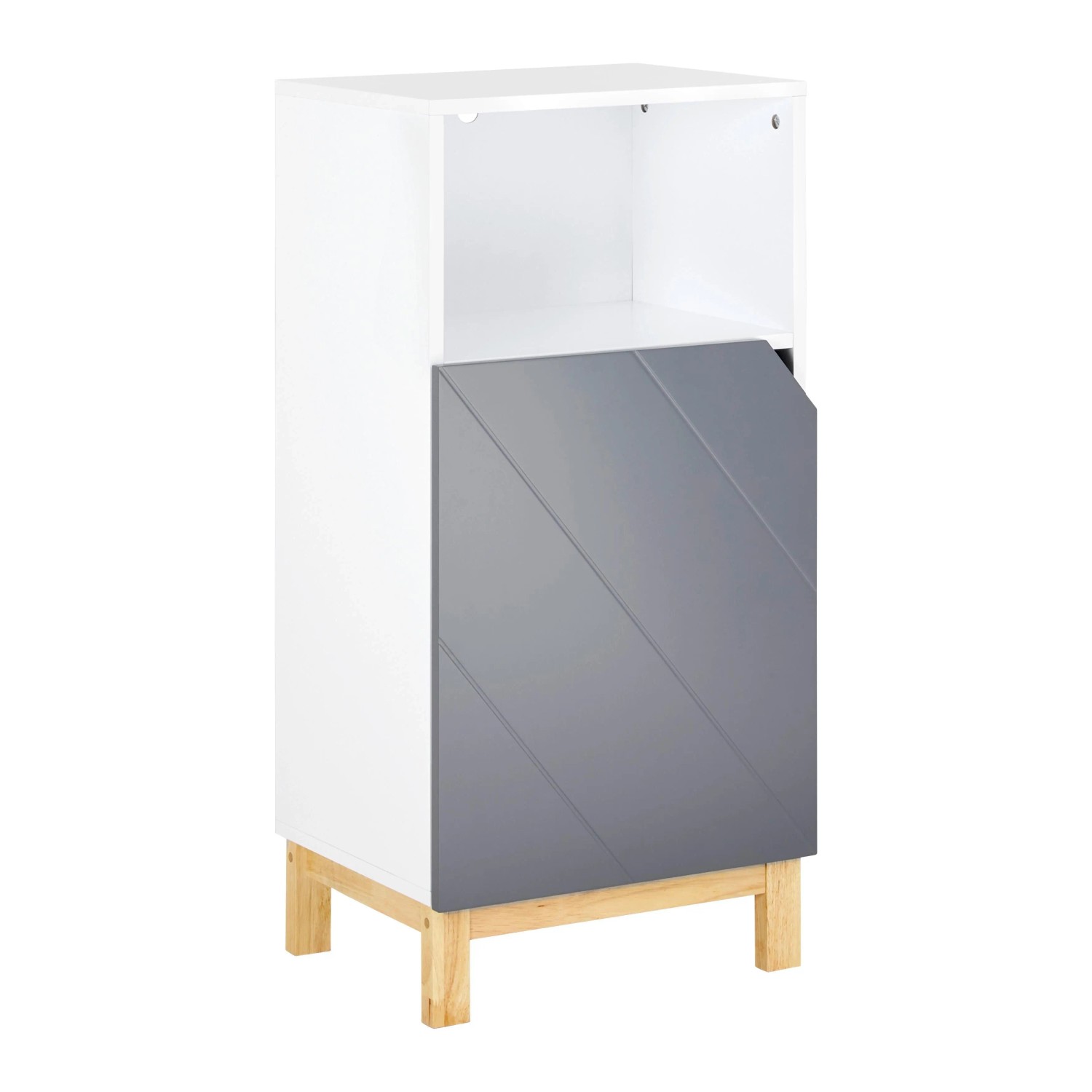 Bessagi Home Unterschrank Rocco Grau ca. 42,6x90x35 cm