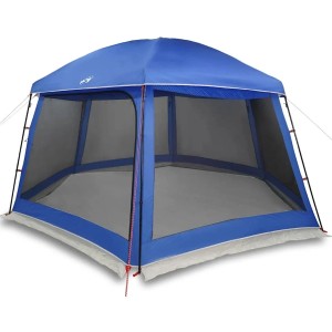 vidaXL Poolzelt mit Abnehmbarem Überzelt Netzwänden Azurblau 512x458cm 4100625