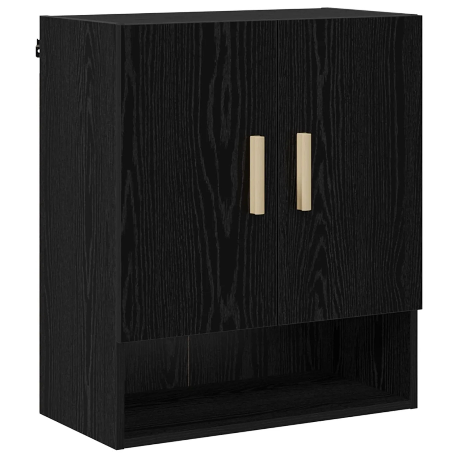 vidaXL Wandschrank Schwarz Eichen-Optik 60 x 31 x 70 cm Holzwerkstoff 8004215