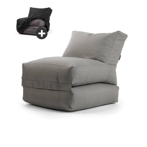 mokebo Outdoor Sitzsack Summerdream anthrazit mit Füllung und Schutzhülle