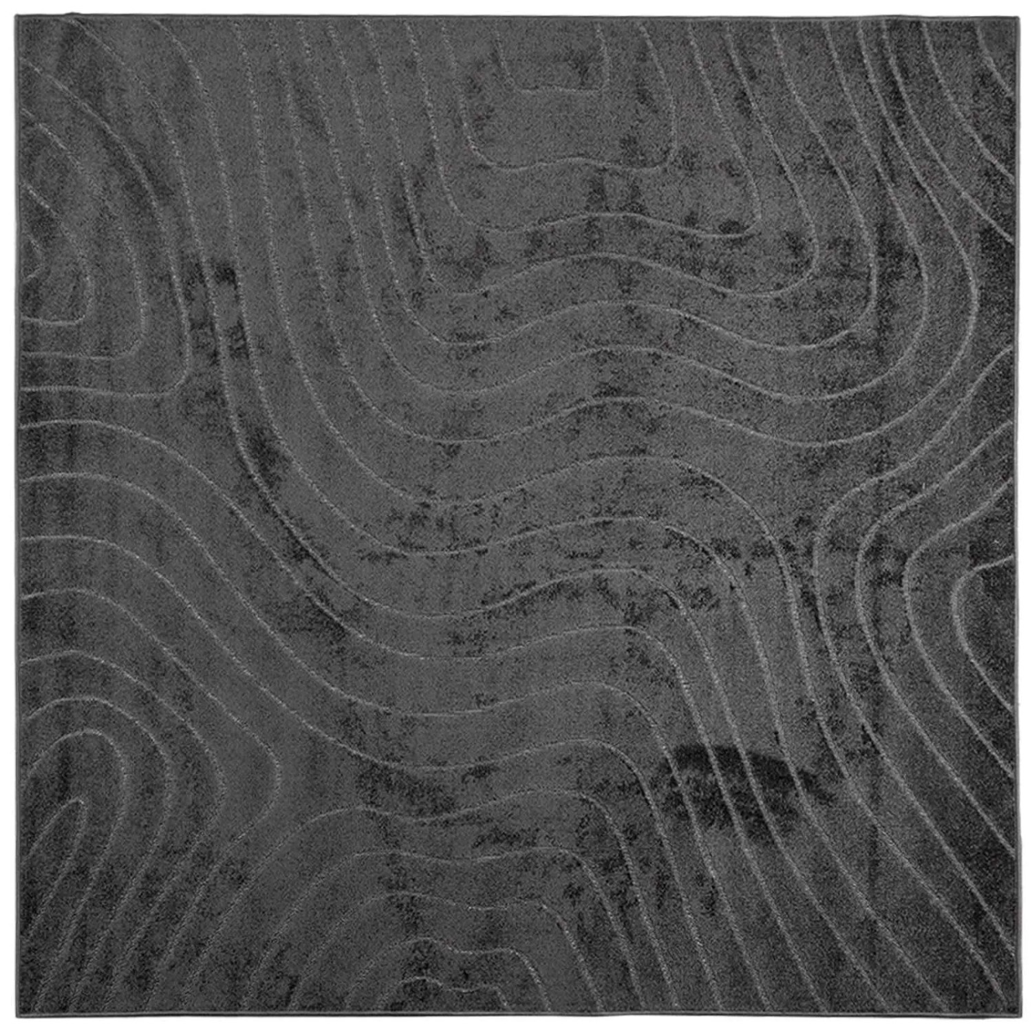 vidaXL Bereichsteppiche PALMERAS Anthrazit 240 x 240 cm Polyester 42022670