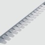 Scherf Rasenkante Kurve Alu-Light Grau, 121 cm, zur flexiblen Gartengestaltung.