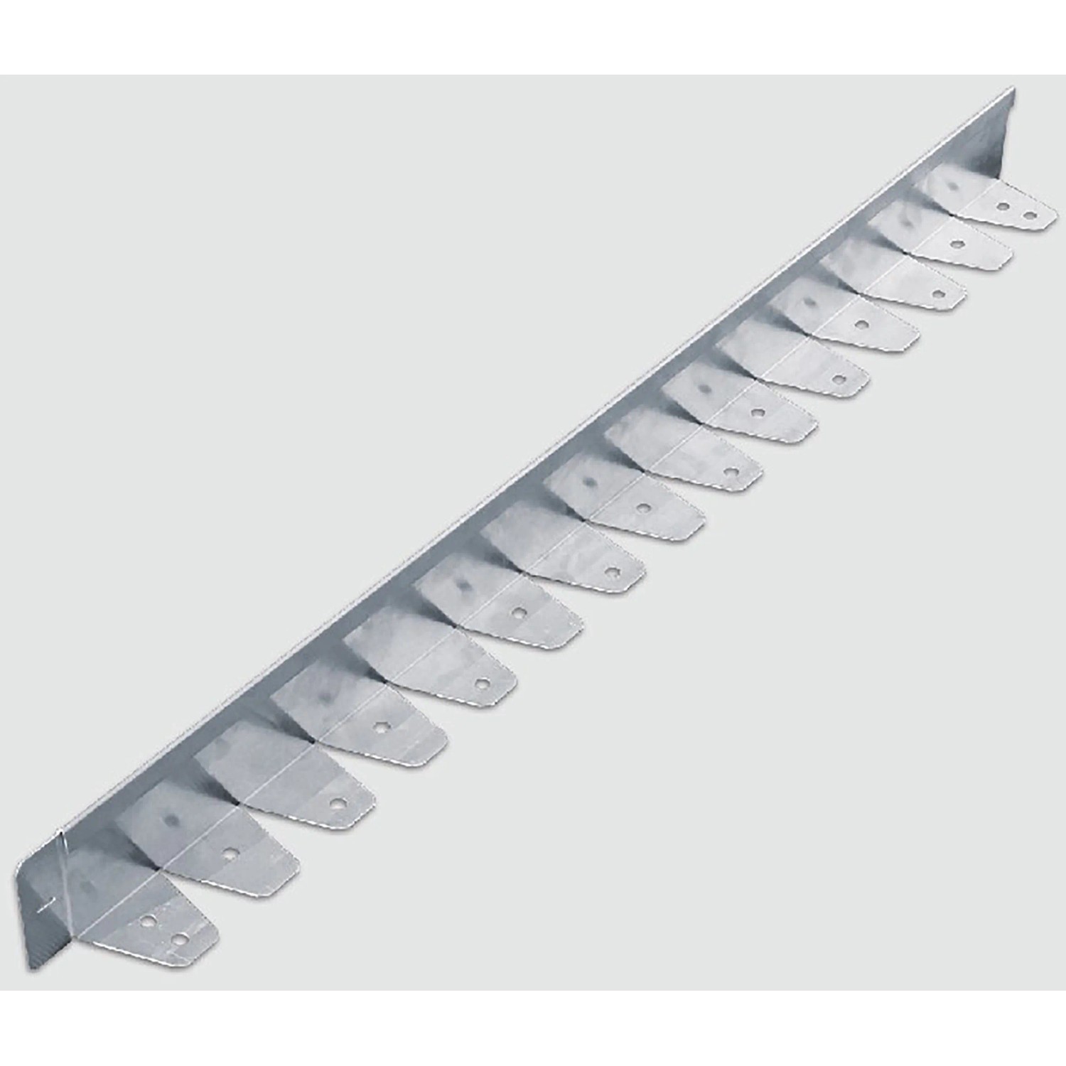Scherf Rasenkante Kurve Alu-Light Grau, 121 cm, zur flexiblen Gartengestaltung.