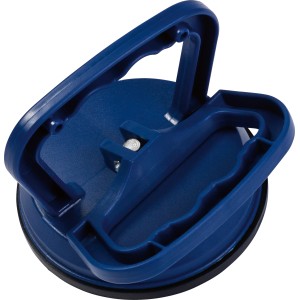 Blauer LUX Saugheber Classic 30 kg mit Bügelgriff zum Heben von Fliesen und Platten.