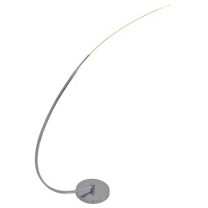 Moderne Näve LED-Stehleuchte Loop Line in Chrom, Design-Lampe für Wohnräume.