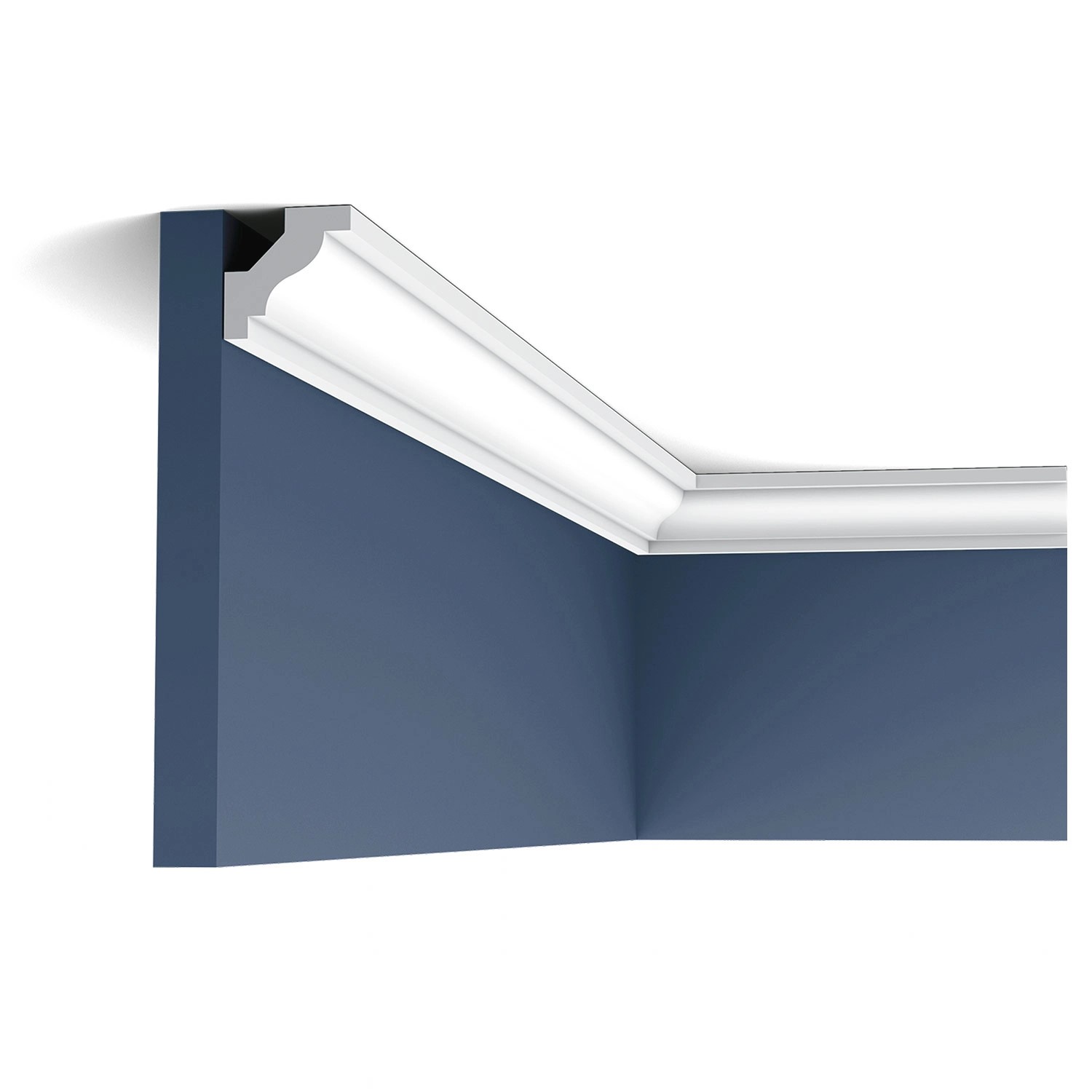 ORAC DECOR C230 LUXXUS Decken Eckleiste Stuckleiste Gesims Dekor Zierprofil 2 m 200 cm x 2,9 cm x 2,9 cm Weiß