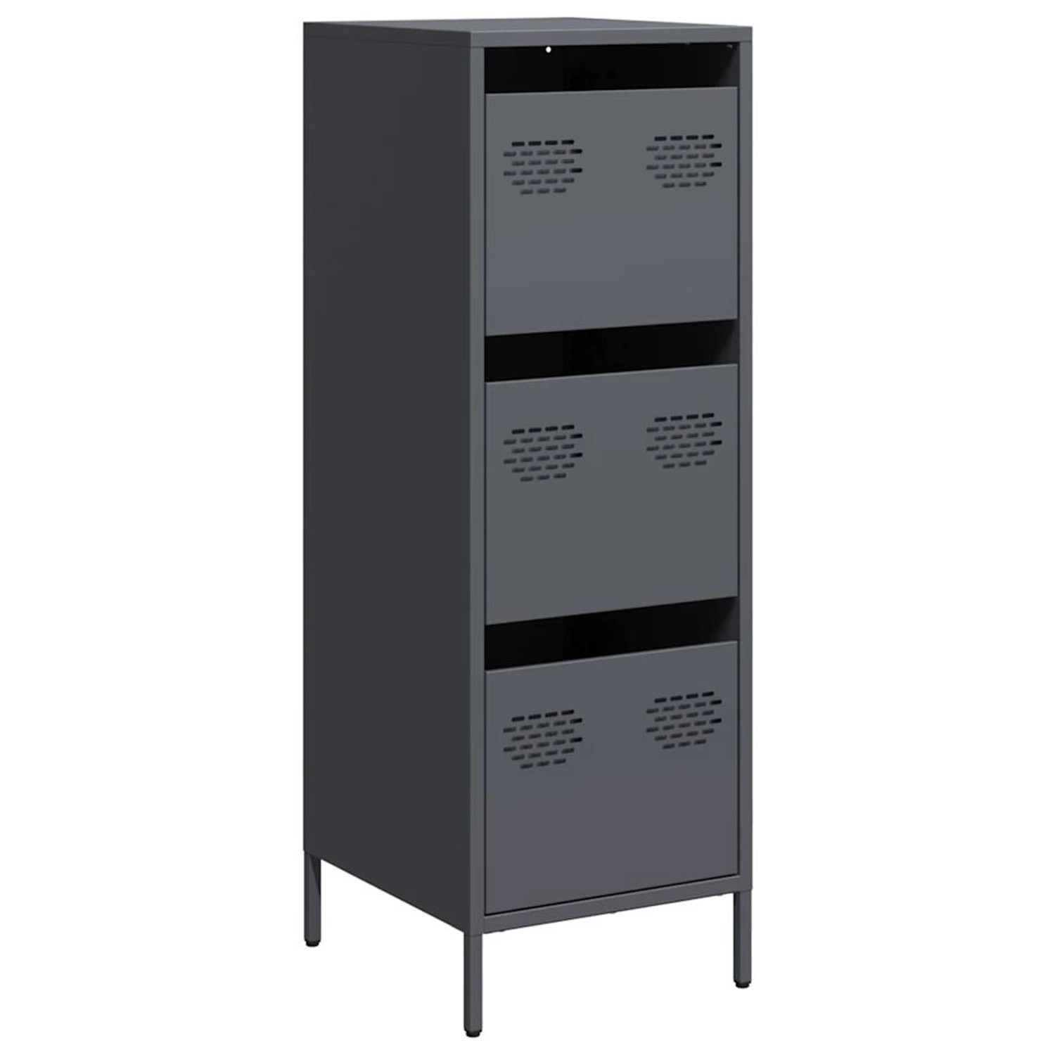vidaXL Highboard Anthrazit 39x35x103,5 cm Stahl 851402 günstig online kaufen