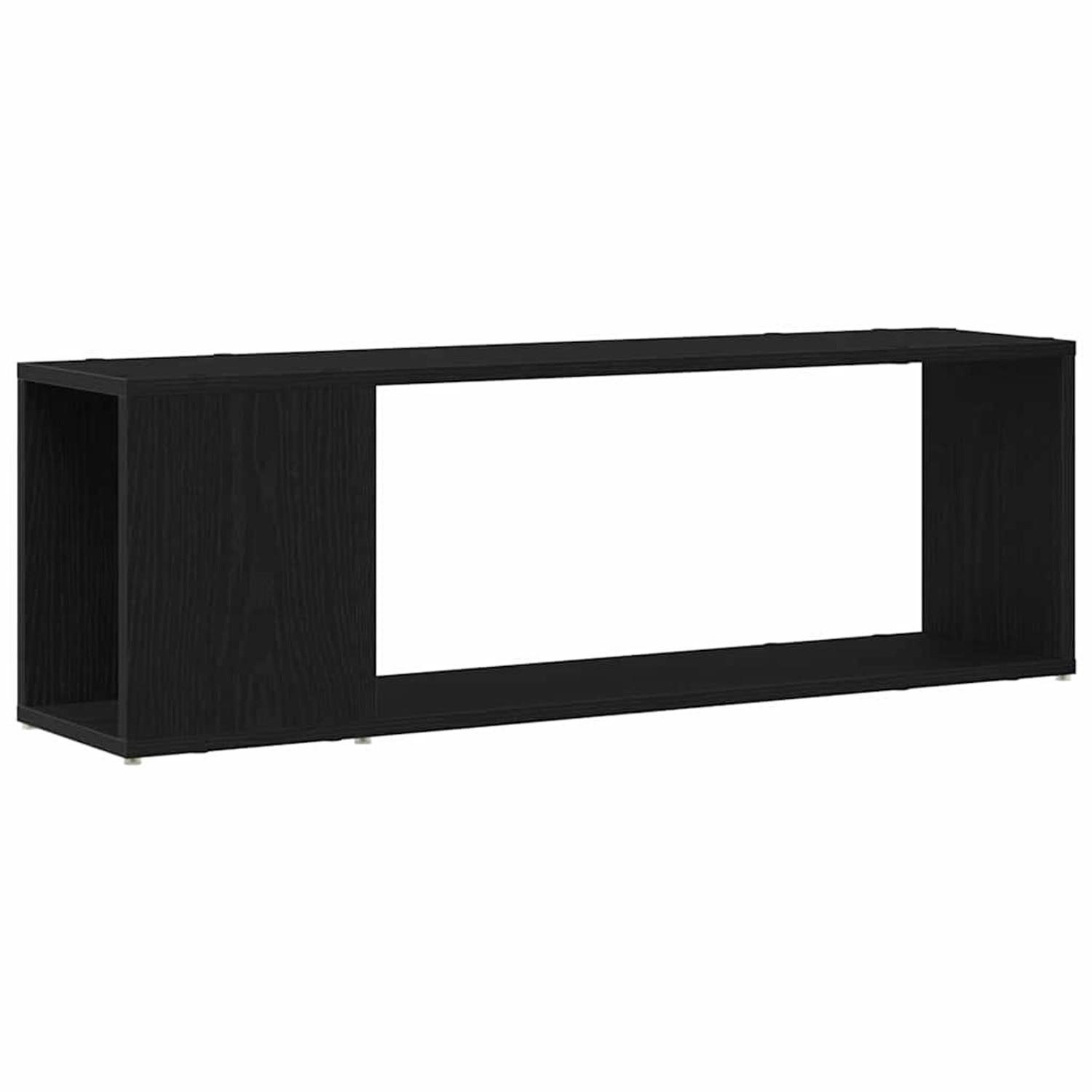 vidaXL TV-Schrank-Set Schwarz 100 x 24 x 63 cm Holzwerkstoff 863155 günstig online kaufen