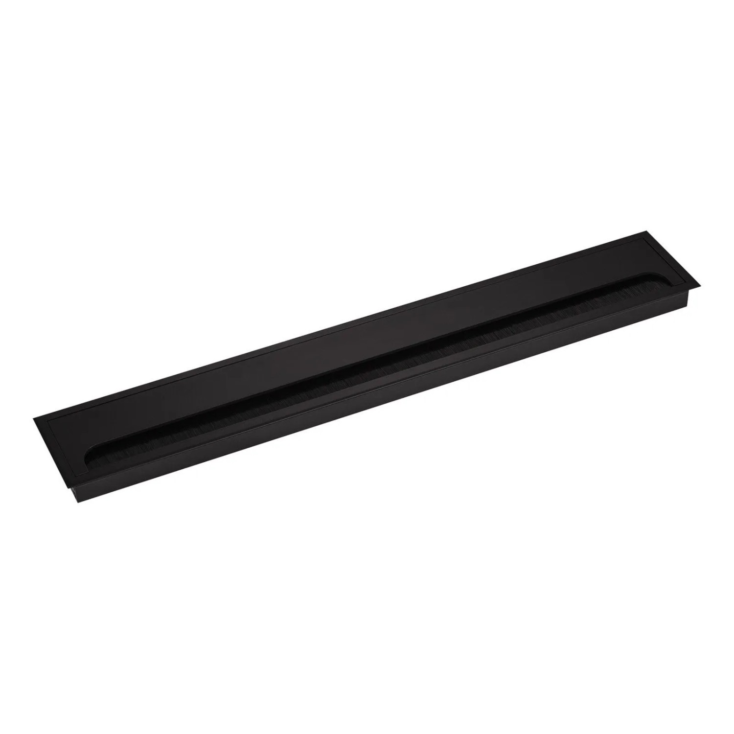SOTECH CAVO Kabeldurchlass Kabeldose Eckig 500 x 80 mm Schwarz Eloxiert