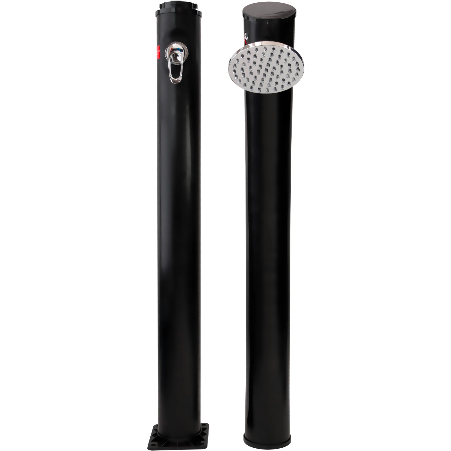 Summer Fun Solardusche Menorca, 2-teilig, 20 l, aus schwarzem Kunststoff. Ideal für den Garten.