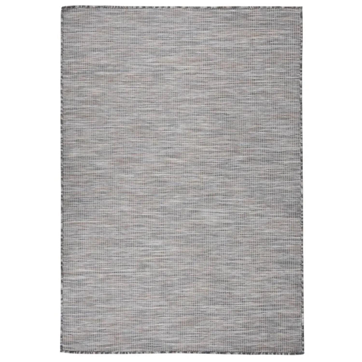 vidaXL Outdoor-Teppich Flachgewebe 160x230 cm Braun und Blau 340818