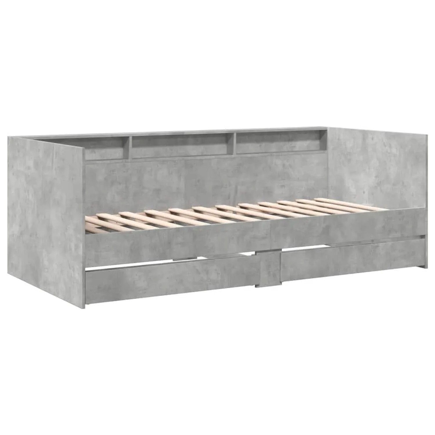 vidaXL Tagesbett mit Schubladen ohne Matratze Betongrau 75x190 cm 3280863 günstig online kaufen