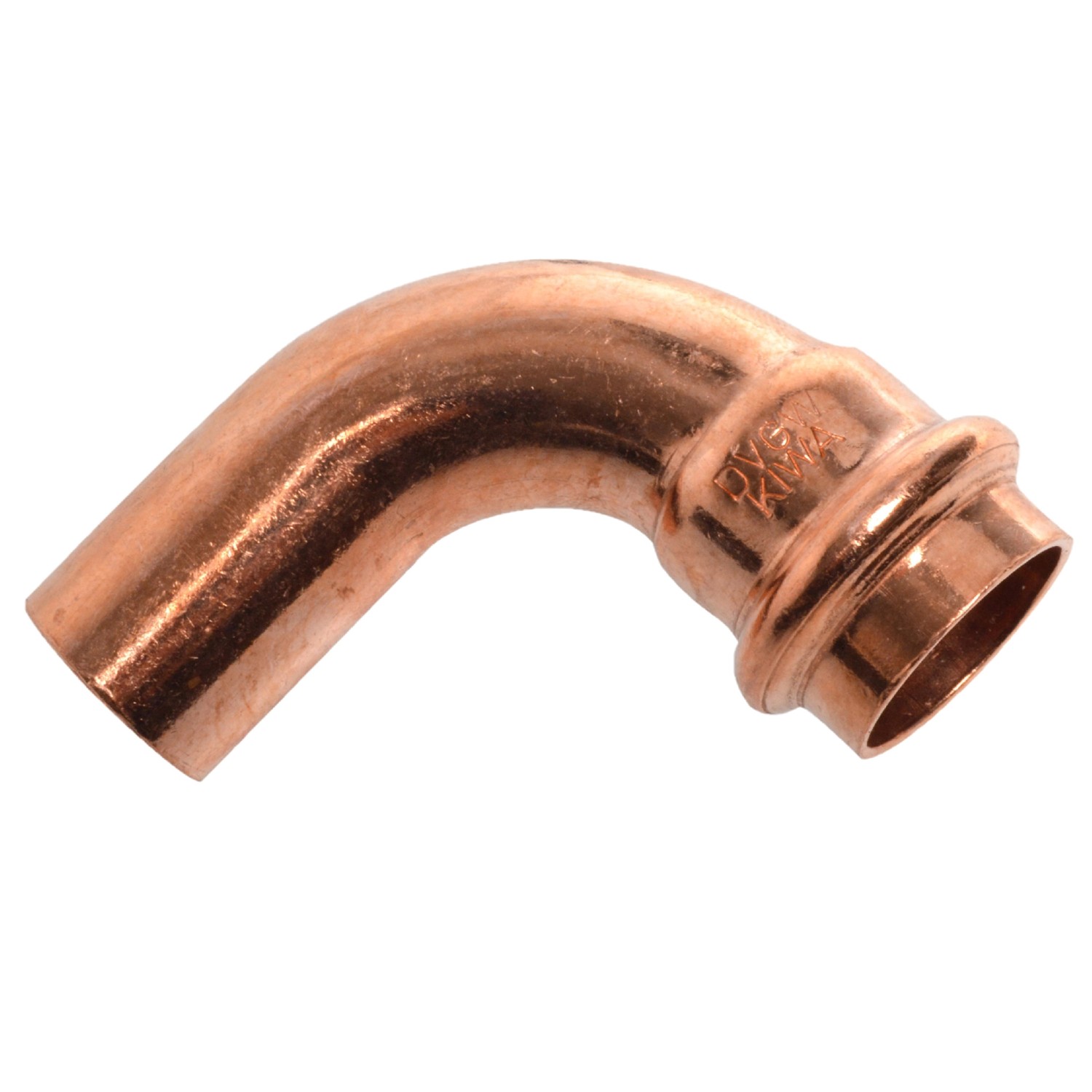 Kirchhoff CU-Bogen 90° 1 Muffe Blank 15 mm 10 Stück