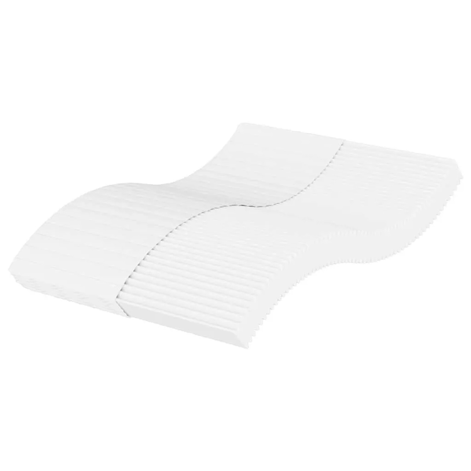 vidaXL Schaumstoffmatratze Weiß 120x220 cm Härtegrad H2 H3 4016641
