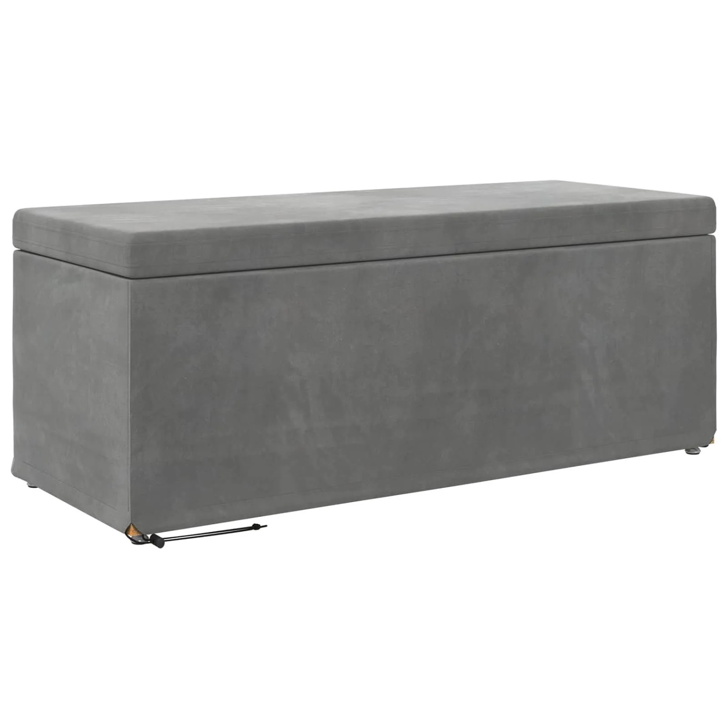 vidaXL Hocker Dunkelgrau 101 x 41 x 40 cm Samt und Engineering Holz 876796