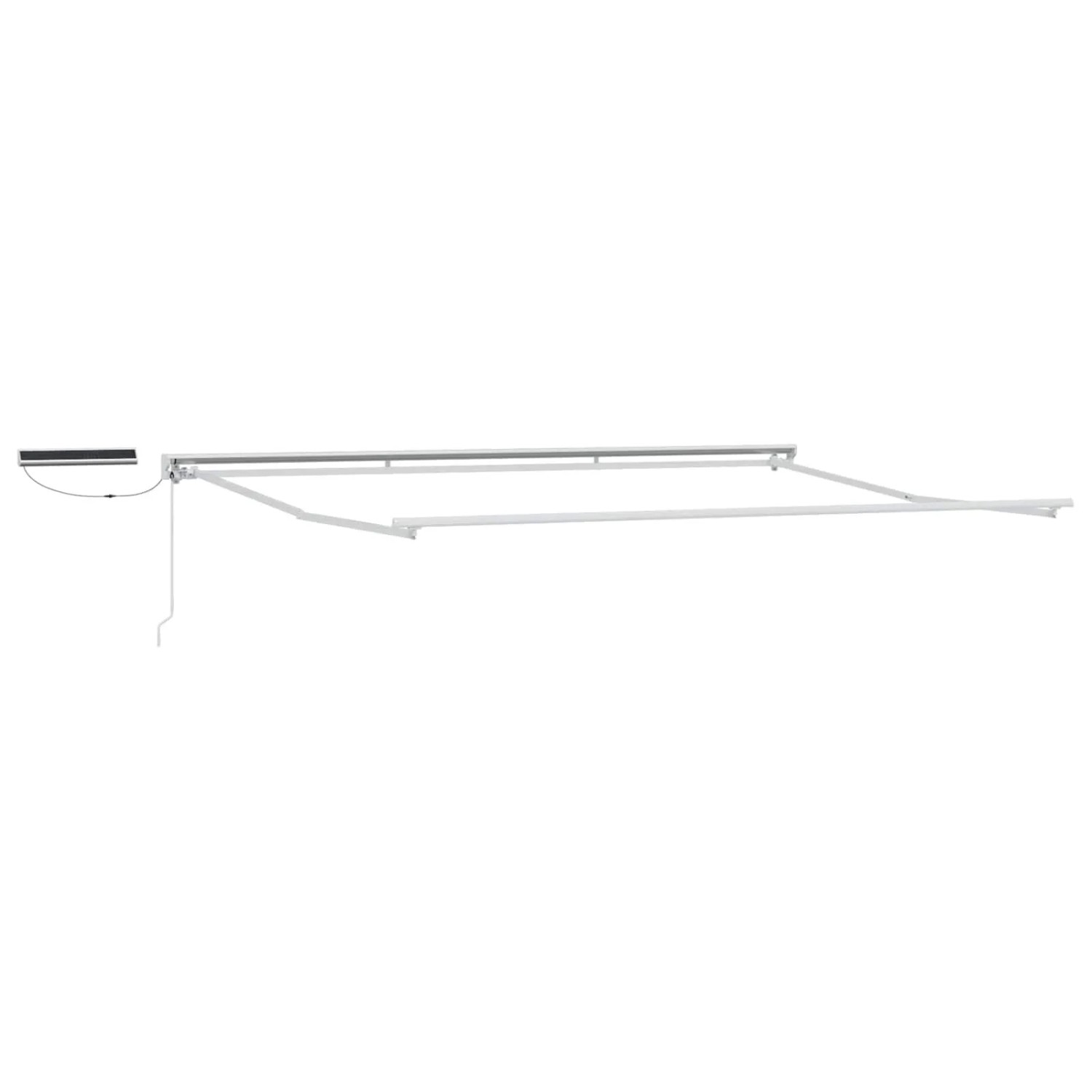 vidaXL Elektrisches Markisenrahmen Weiß 4 x 2 m Stahl 42024860