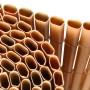 Floraworld Kunststoffmatte in Teak-Optik, Detailansicht der Sichtschutzmatte.