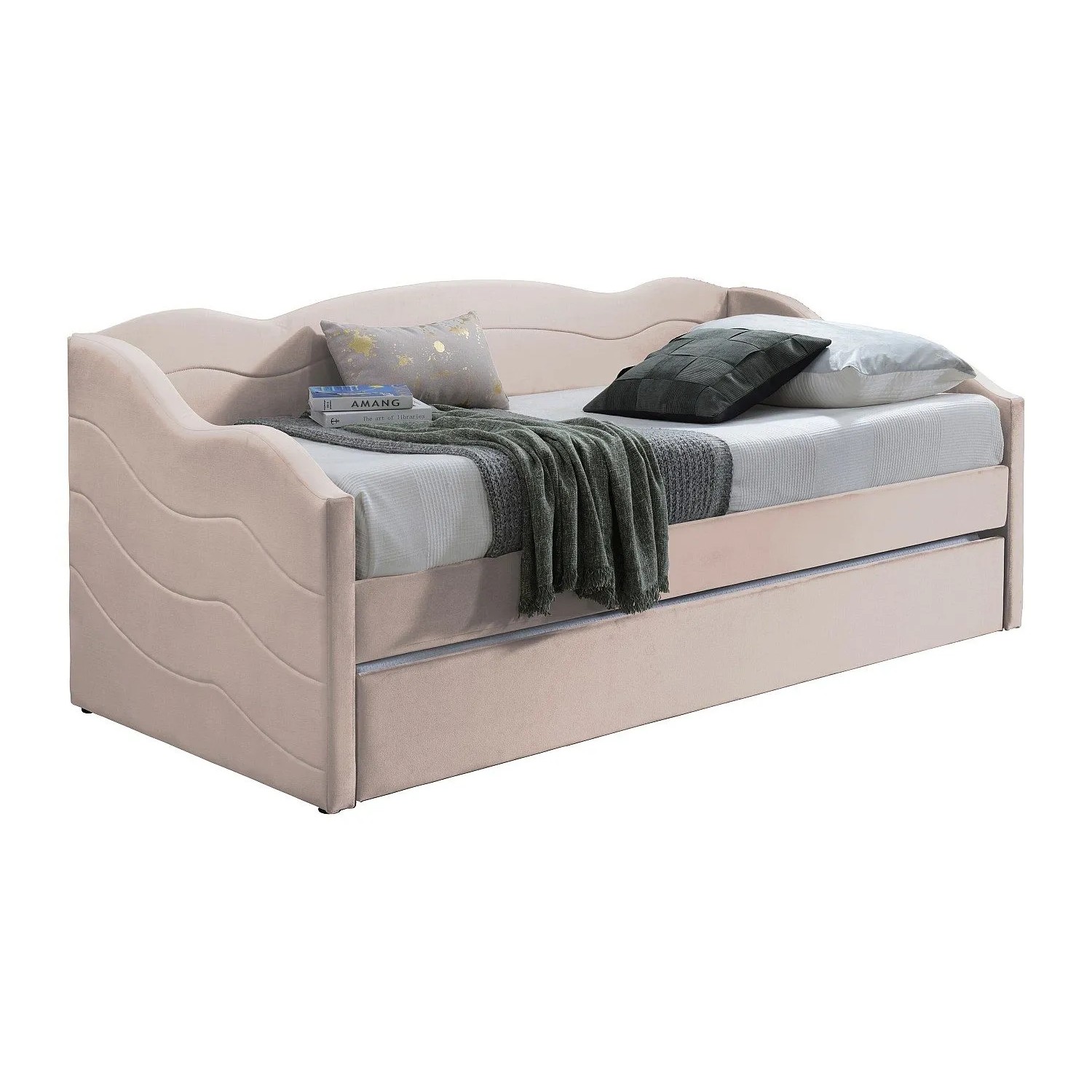 Vente-unique Sofabett Lenvia Rosa 207 cm