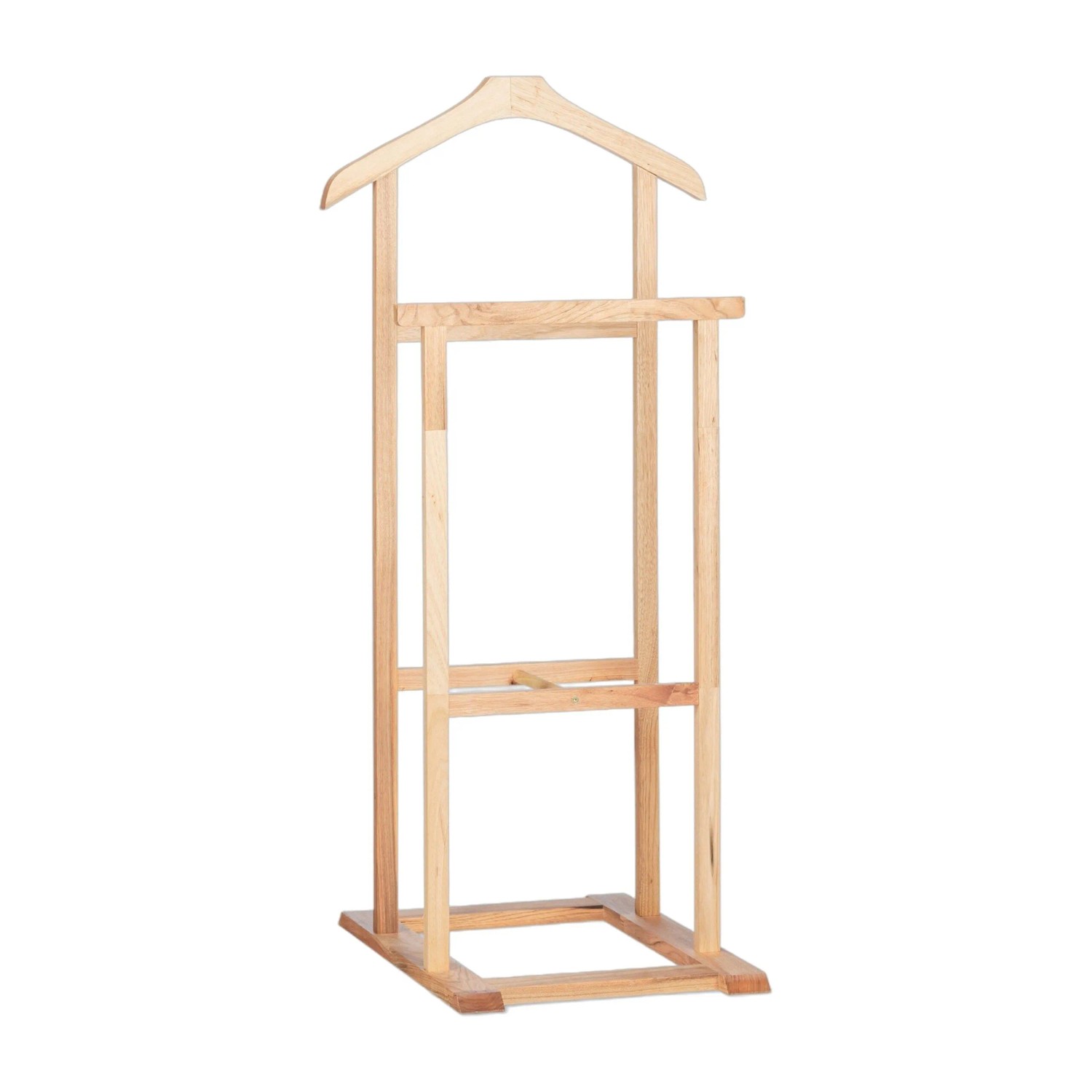 Relaxdays Herrendiener Walnussholz Natur Freistehend 102 cm x 47 cm x 50 cm 2 kg