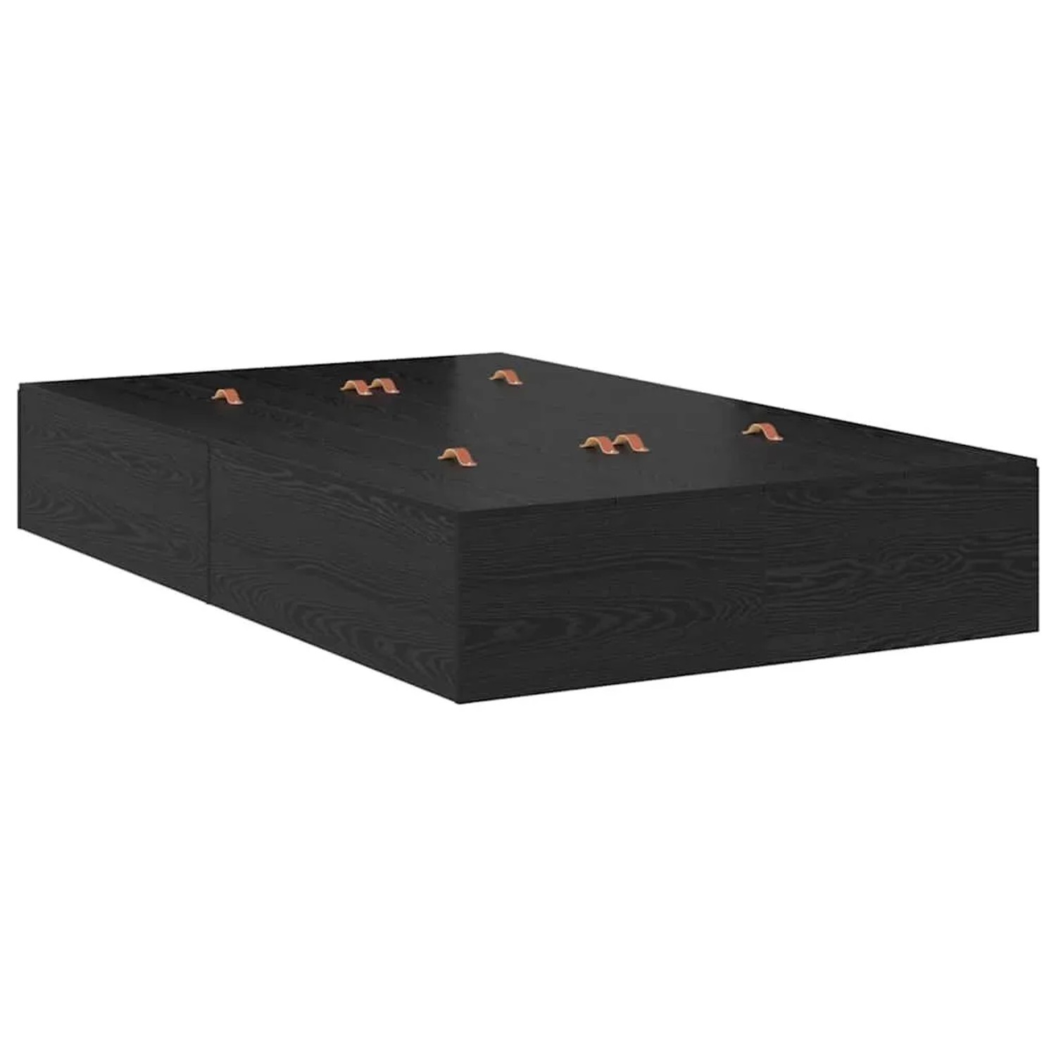 vidaXL Stauraumbett Schwarz Eichen-Optik 120 x 200 cm 3335366 günstig online kaufen