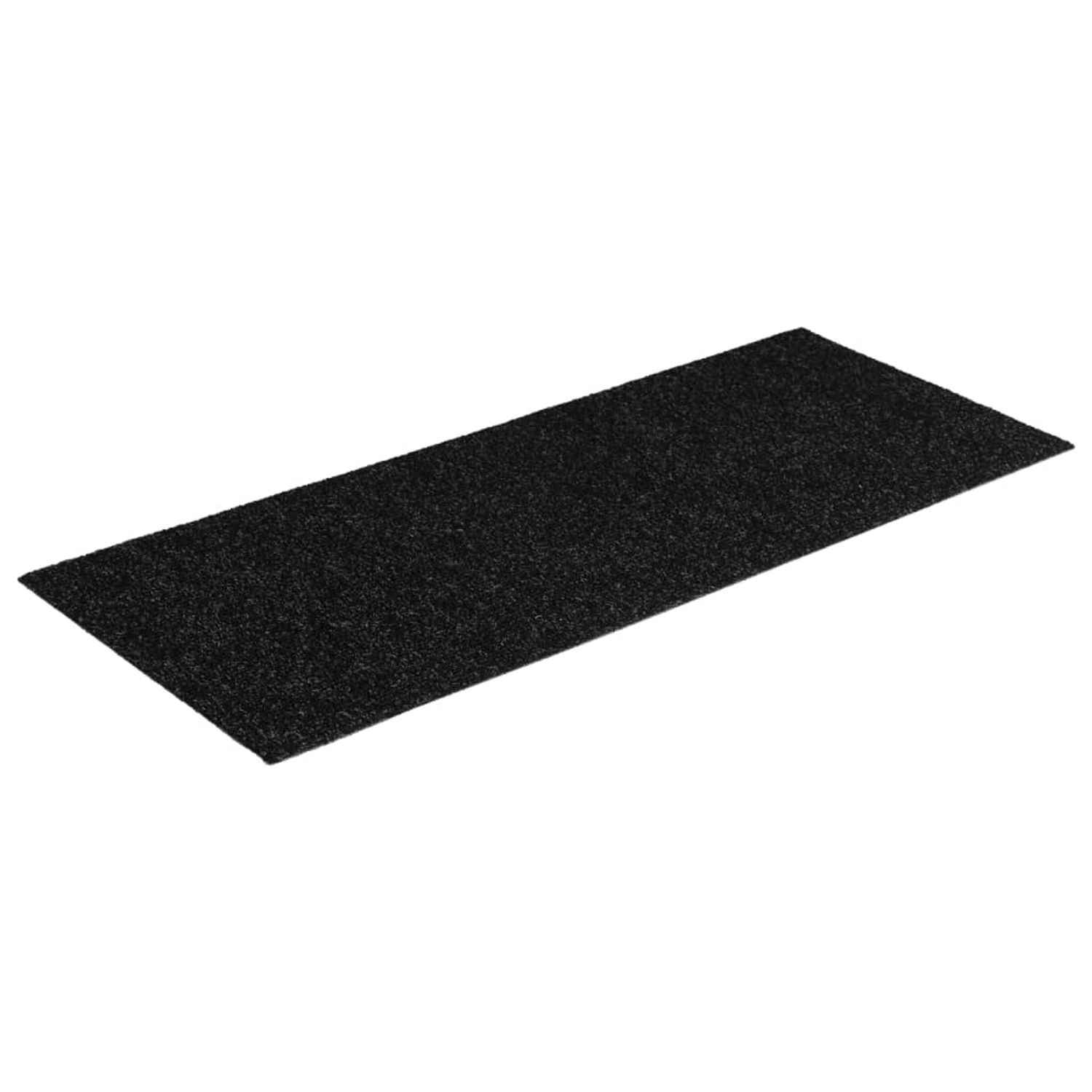 vidaXL Stufenmatten Selbstklebend 15 Stk 60x25 cm Schwarz Rechteckig 326914