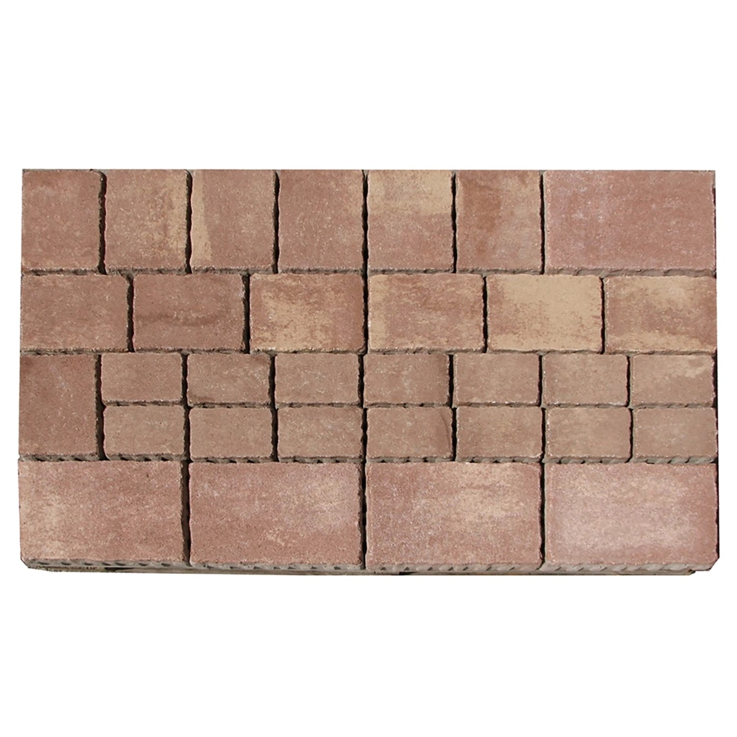 Mehrformat-Pflaster Encanto Beton Antik Terra-Nuanciert für Gartenwege und Einfahrten.