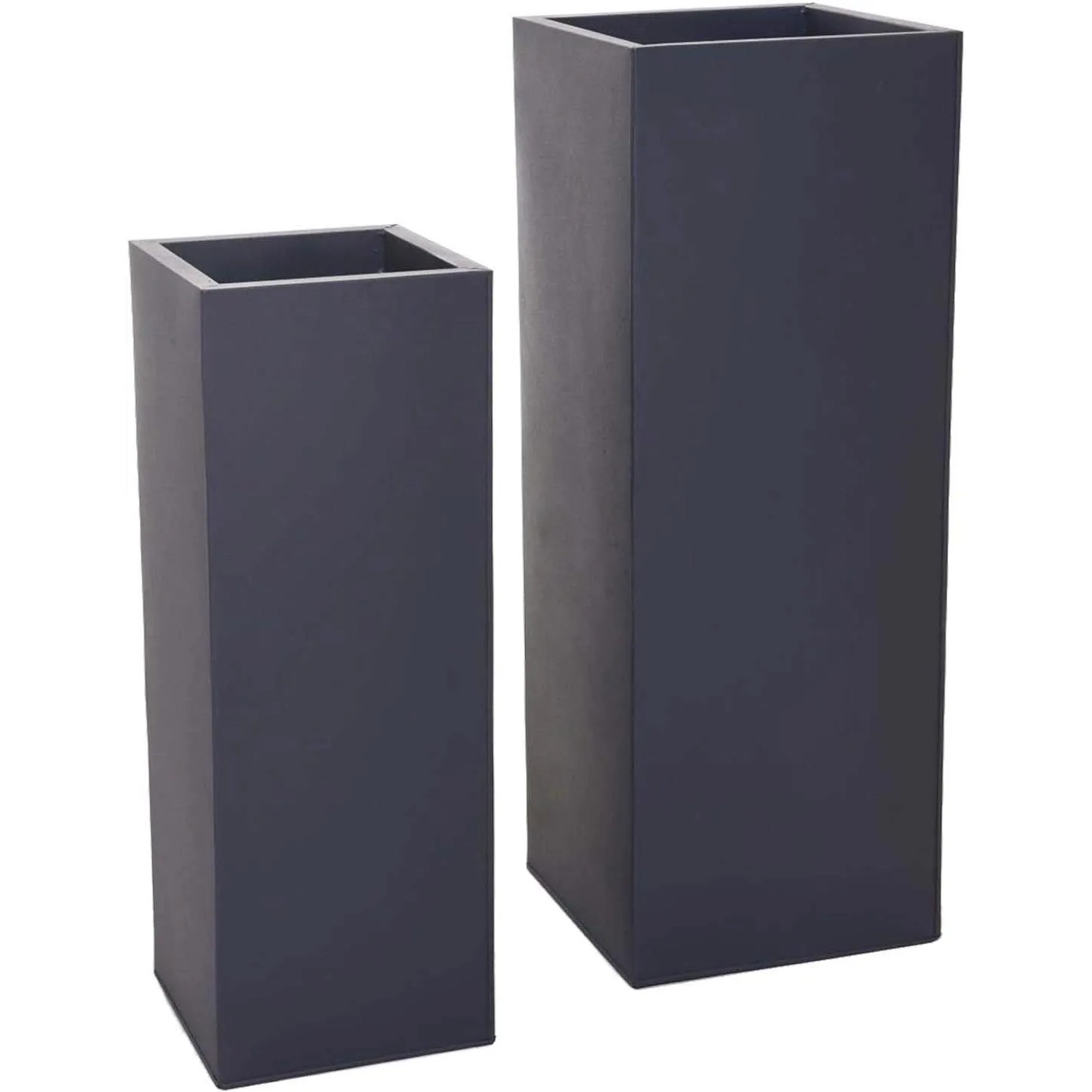Vivanno Pflanzkübel Block 29 cm x 29 cm x 80 cm Anthrazit
