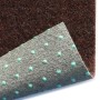 Detailaufnahme: Primaflor Rasenteppich Comfort, braun, mit Noppen für Wasserableitung.