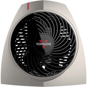 Vornado Heizlüfter VH200, 2100W, in Silber-Schwarz. Elektrisches Heizgerät mit Lüfter.