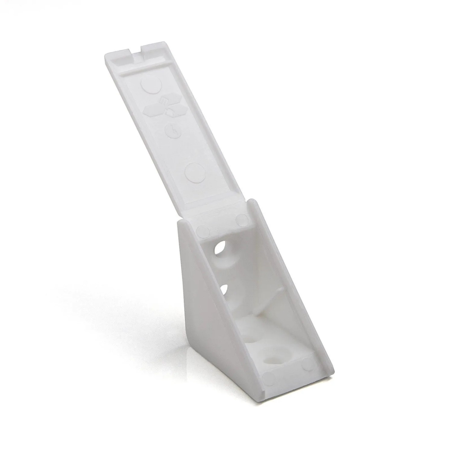 SOTECH 100 Stück Korpusverbinder 31 x 31 x 20 mm mit Klappdeckel Weiß