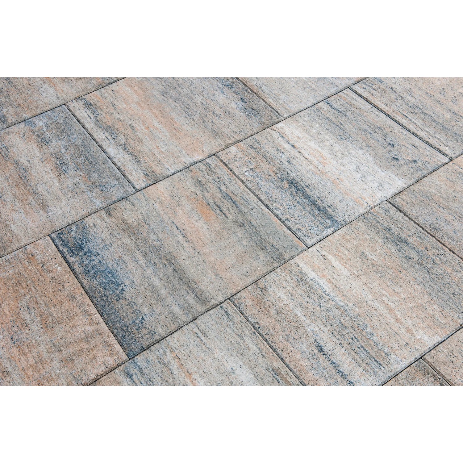 Diephaus Terrassenplatte Corso Muschelkalk, 60x60 cm, nuancierte Farbgebung für Terrassen und Gehwege.