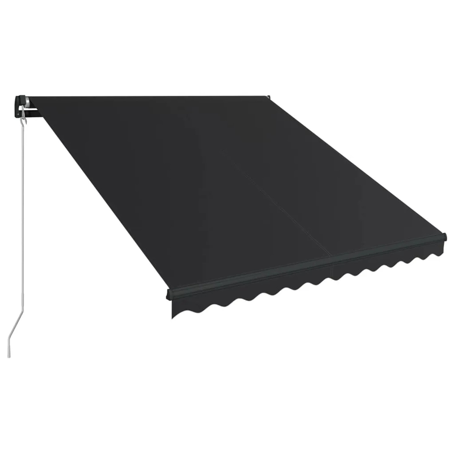 Furnicato Einziehbare Markise Handbetrieben 350 X 250 Cm Anthrazit
