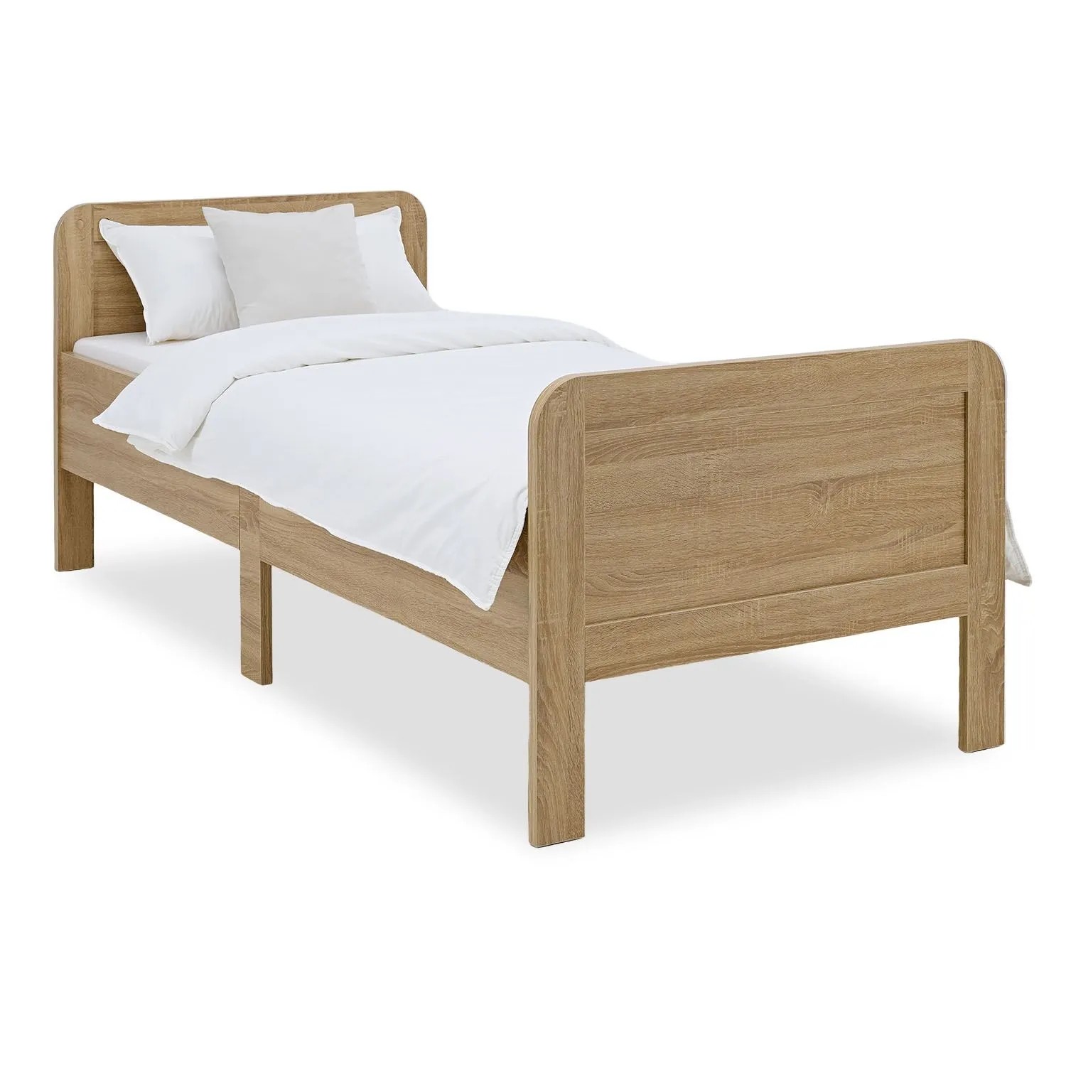 Homestyle4u Komfortbett 100x200 Seniorenbett Komforthöhe Holz Extra Hoch 3119