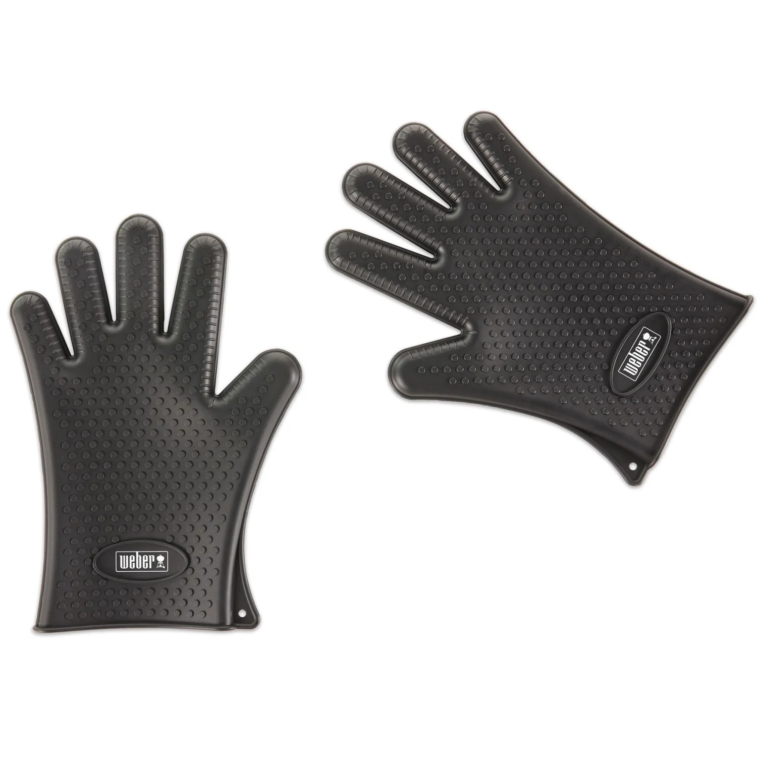Weber Silikon-Grillhandschuhe, hitzebeständig und wiederverwendbar, für sicheres Grillen.