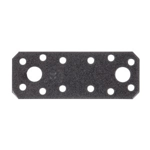 Alberts Duravis Flachverbinder, 96x35 mm, Schwarzdiamant, mit Löchern zur einfachen Montage.