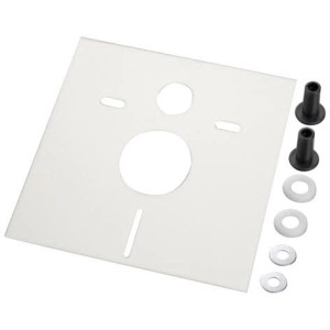 HAAS OHA Schallschutz-Set für Wand-WC/Bidet, 39x42,6cm, mit Zubehör zur Montage.