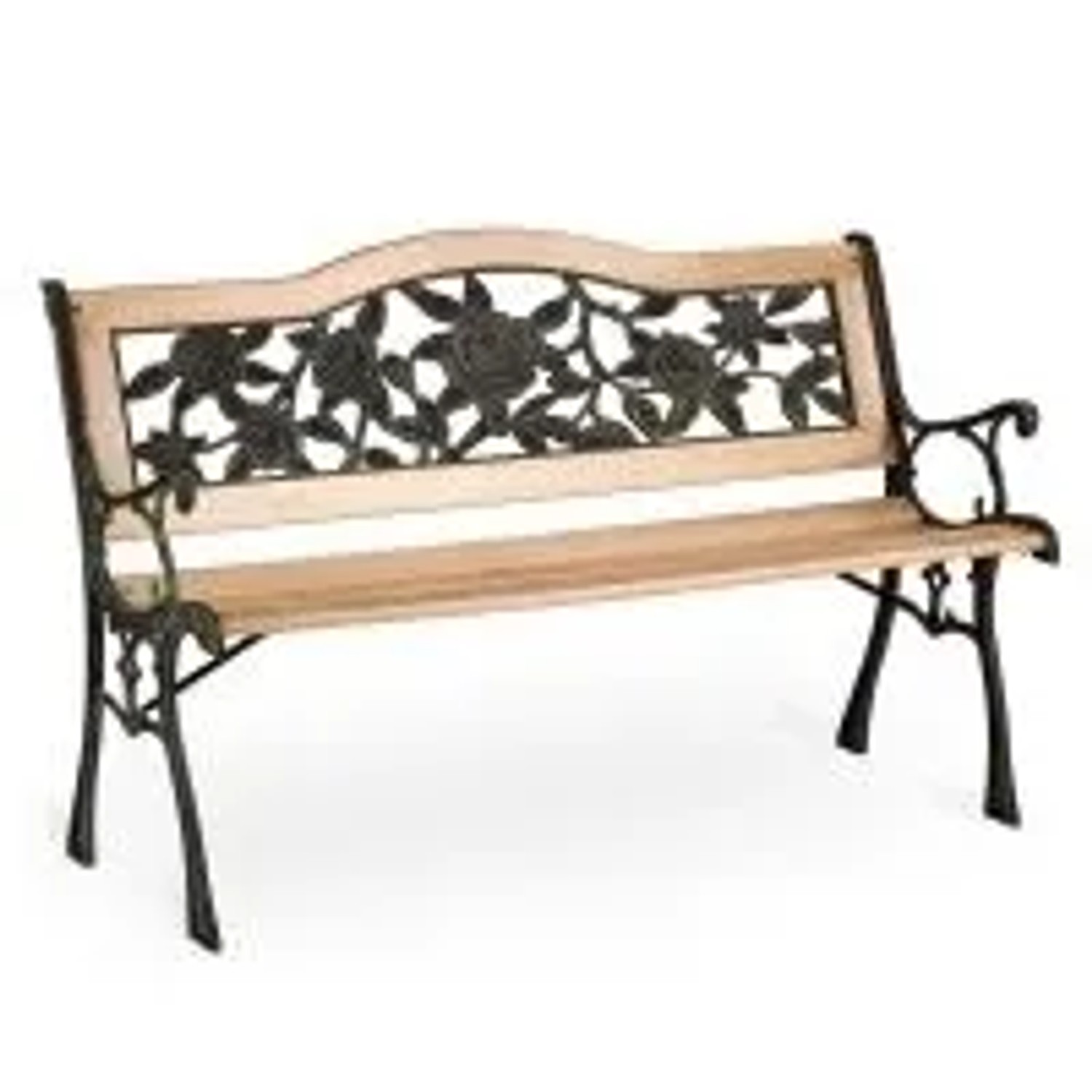 Sofotel Parkbank Mit Rückenlehne 123,5 X 74 X 48 Cm Gardi Rose