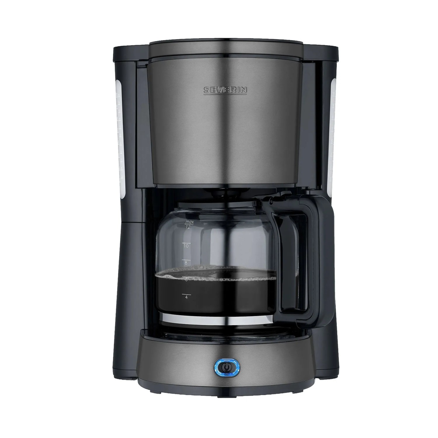 Severin Kaffeemaschine KA 9340 Anthrazit-Inox 1,25,