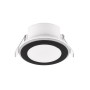 Trio LED Einbaustrahler Argus, 1-flammig, schwarz matt, Ø 8,2 cm.