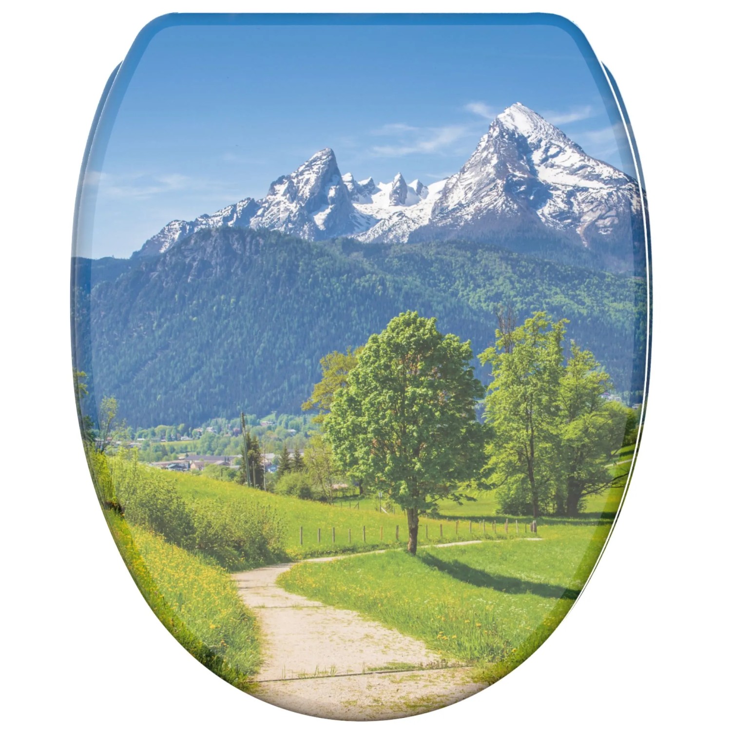 SANILO WC Sitz mit Absenkautomatik Top Fix Alpen