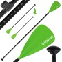 24MOVE SUP Paddel, Einzelpaddel aus Aluminium, 210 cm, grün. Verstellbares Stand Up Paddle Board Paddel.