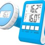Summer Fun Funkthermometer für Pool und Teich mit digitaler Anzeige der Wasser- und Innentemperatur.