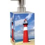 Sanilo Seifenspender Leuchtturm mit rotem Leuchtturm-Motiv für Bad & Küche.