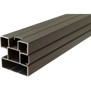 Elephant Zaunpfosten aus Aluminium, anthrazit, für Steckzäune. Zubehör für Zaunbau.