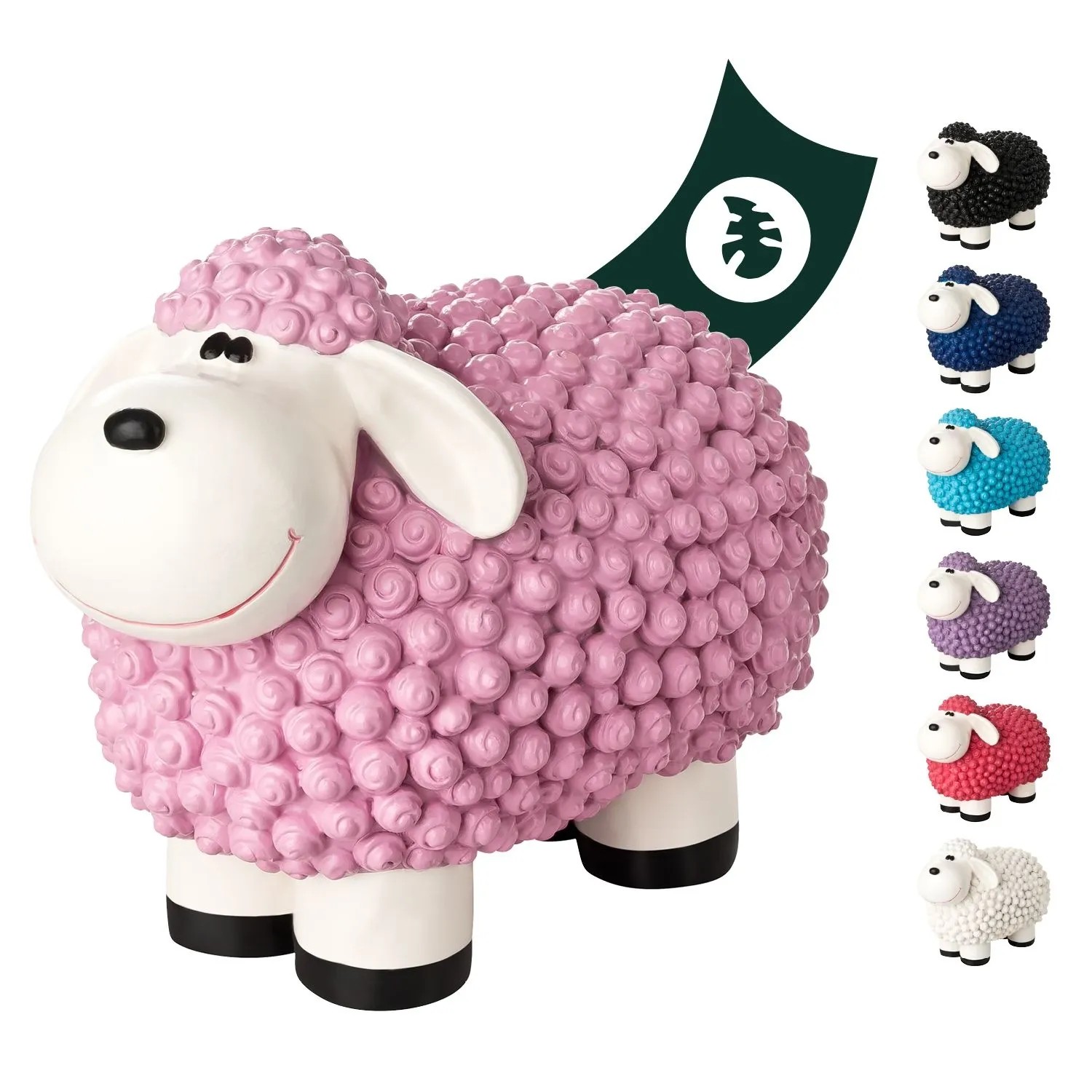VERDOBA Bunte Mini Schafe Gartenfiguren Pastell Pink