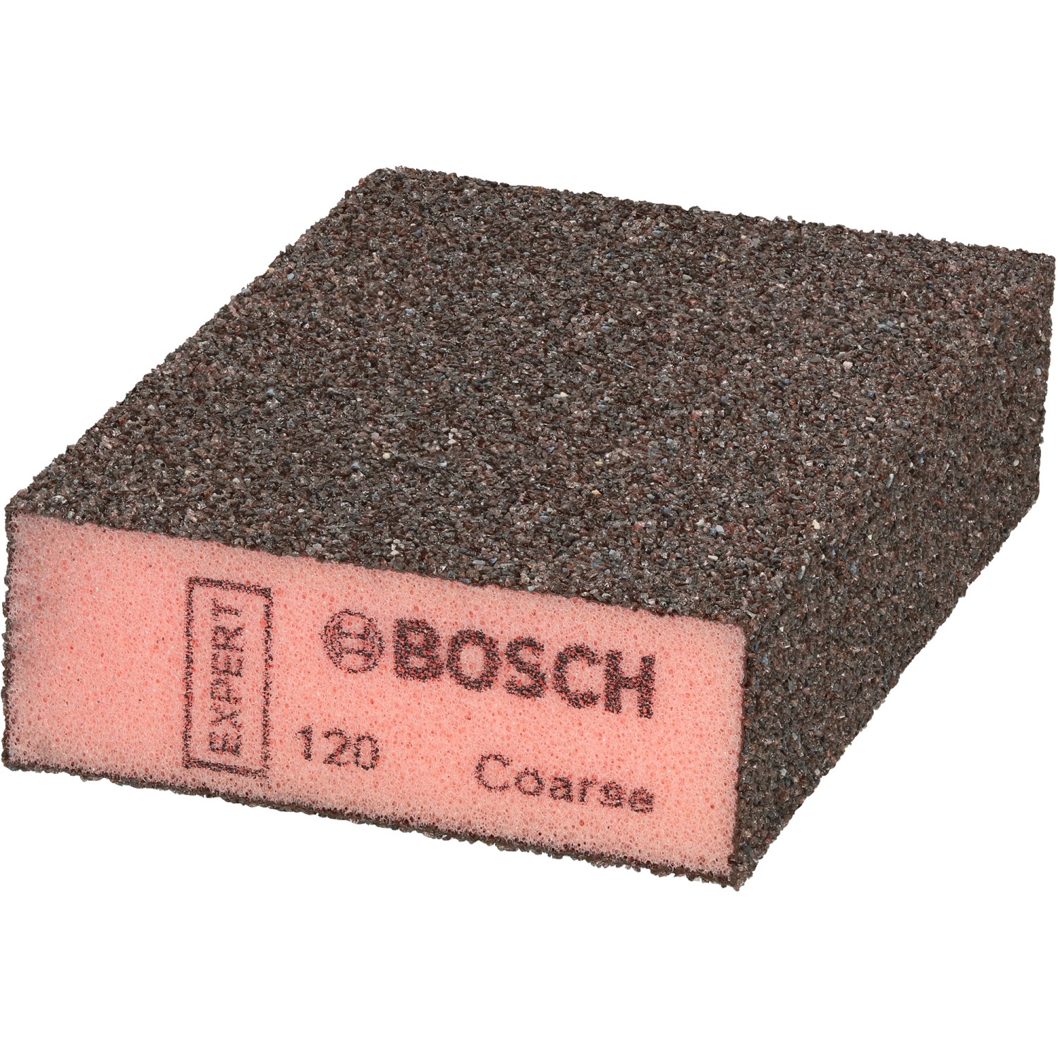 Bosch Expert Schleifschwamm für Holz und Farbe, 96x26x69 mm, grobe Körnung.