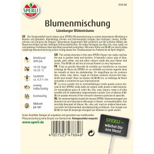 Sperli Blumenmischung Lüneburger Blütenträume für farbenprächtige Blumenbeete.